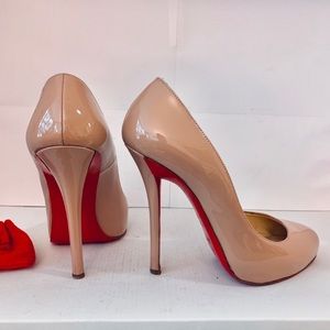Christian Louboutin nude heels